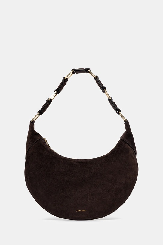 Anine Bing leather handbag kate strapless brown A.13.10695