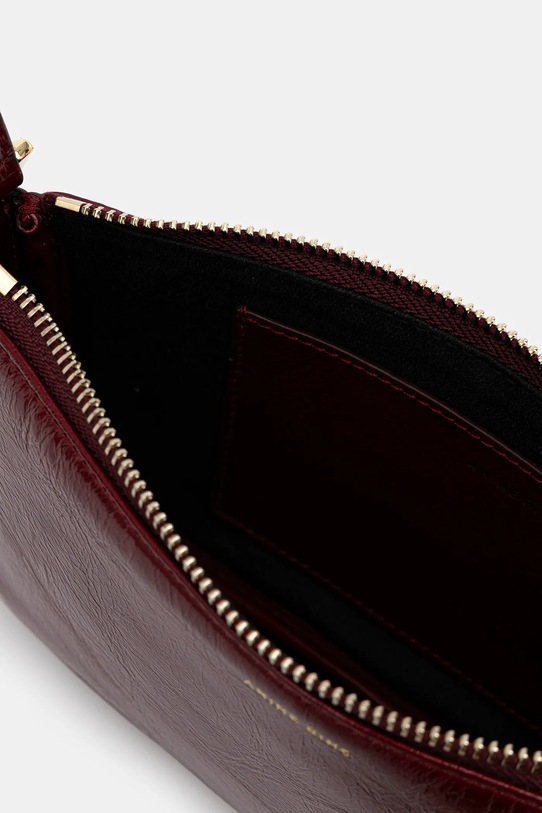 Kožená kabelka Anine Bing mini elly A.13.11353 burgundské