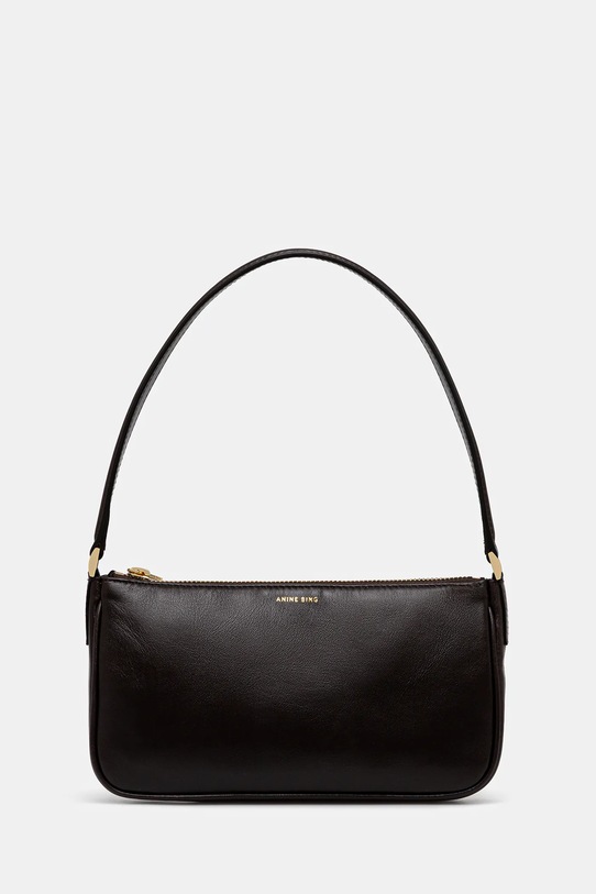 Anine Bing leather handbag mini elly strapless brown A.13.11699