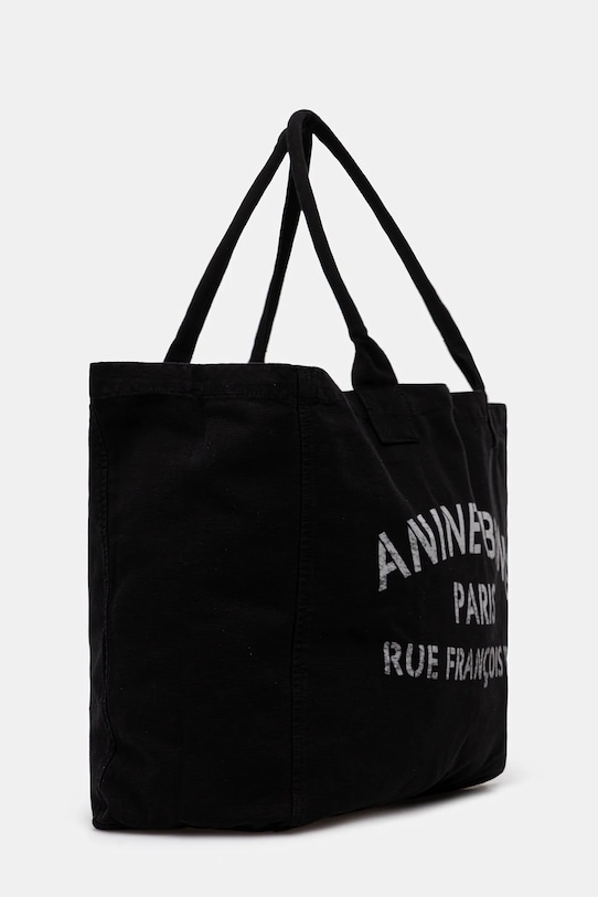 Anine Bing torebka bawełniana leo A.13.11856 czarny AW25