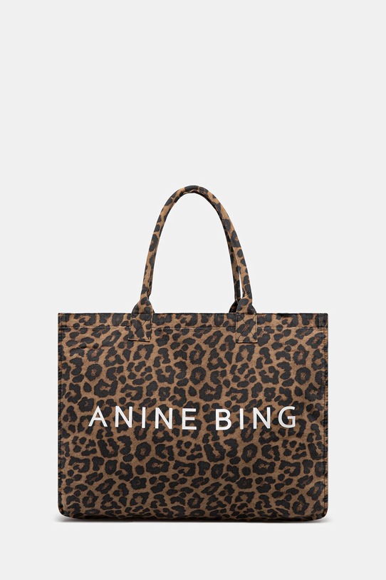 Anine Bing torebka large rio tekstylny brązowy A.13.2148.005