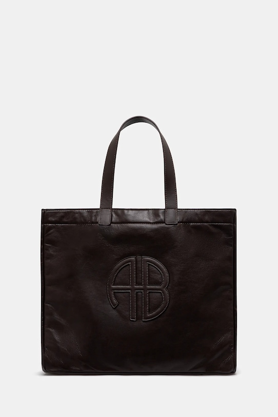 Anine Bing handbag large rio grain leather brown A.13.2148.005