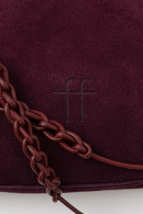 Δερμάτινη τσάντα Forte Forte μπορντό 14199.mybag