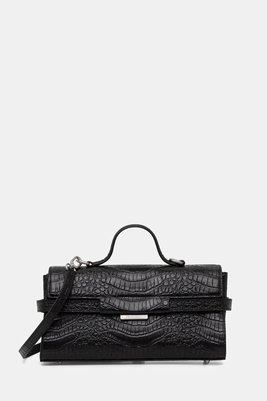Trussardi poșetă de piele uni negru Z363E106202N