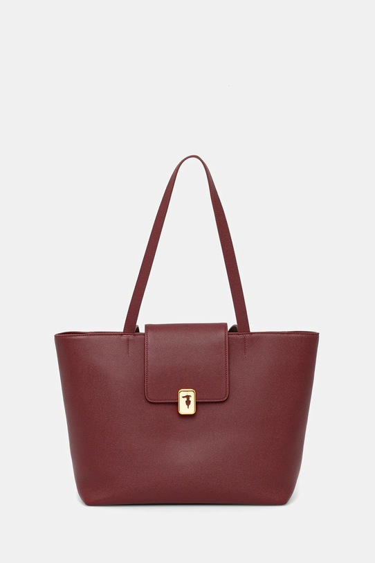 Trussardi torebka skórzana skóra licowa bordowy Z605E106078N