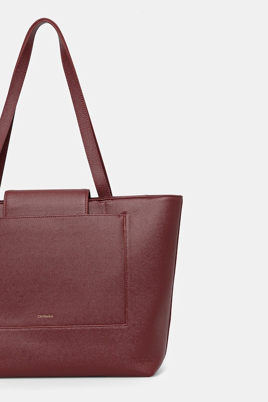 Akcesoria Trussardi torebka skórzana Z605E106078N bordowy