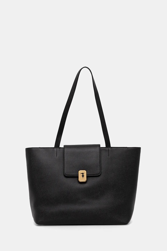 Trussardi torebka skórzana skóra licowa czarny Z605E106078N