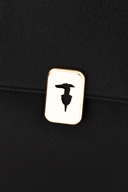 Trussardi torebka skórzana czarny Z605E106078N