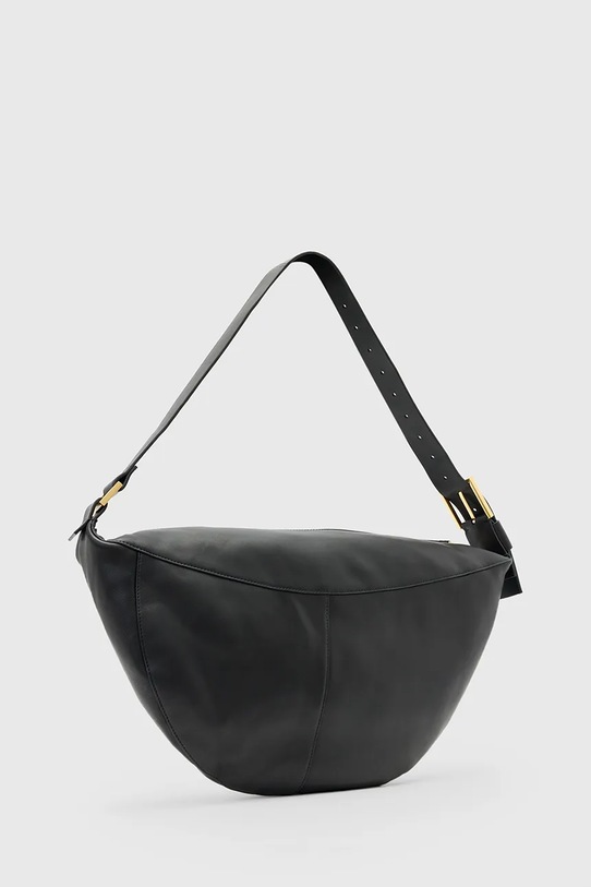 Akcesoria AllSaints torebka skórzana LUNA W190XD czarny