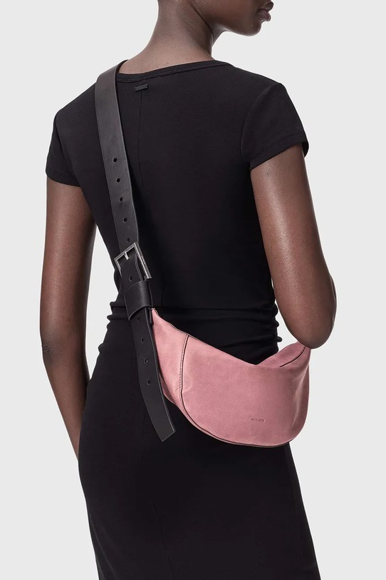 AllSaints сумка круассан женская из кожи LUNA W192XD