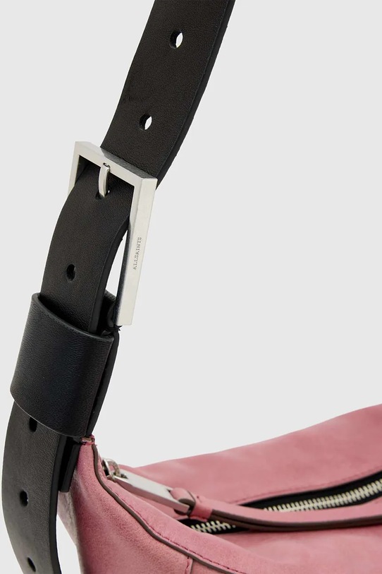 AllSaints сумка круассан женская из кожи LUNA розовый W192XD