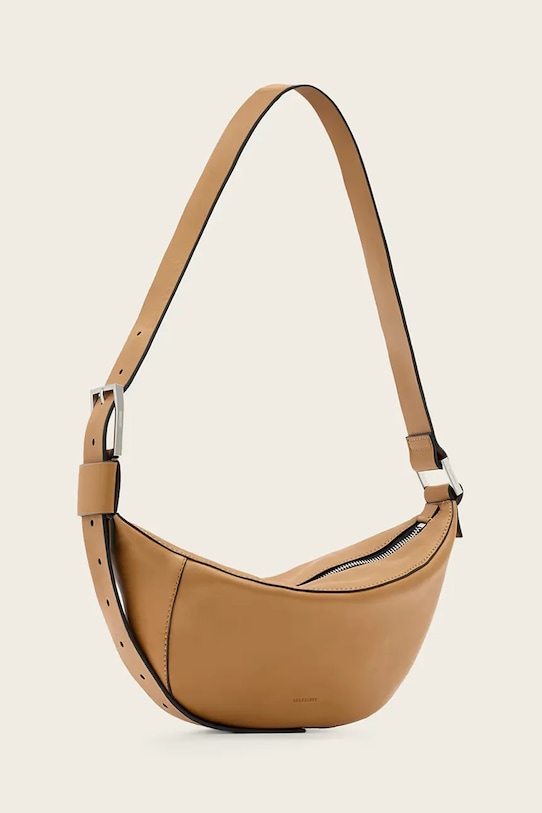 Accesorii AllSaints geantă croissant pentru femei din piele LUNA W192XD portocaliu