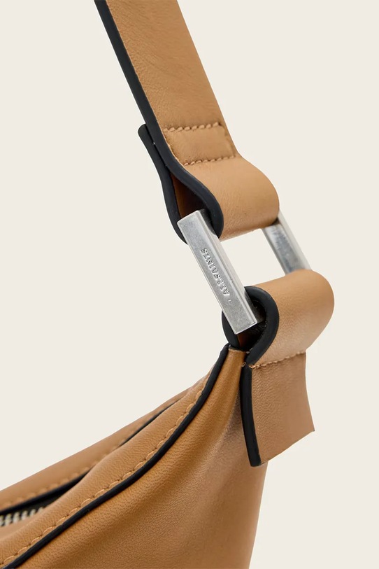 AllSaints geantă croissant pentru femei din piele LUNA W192XD portocaliu