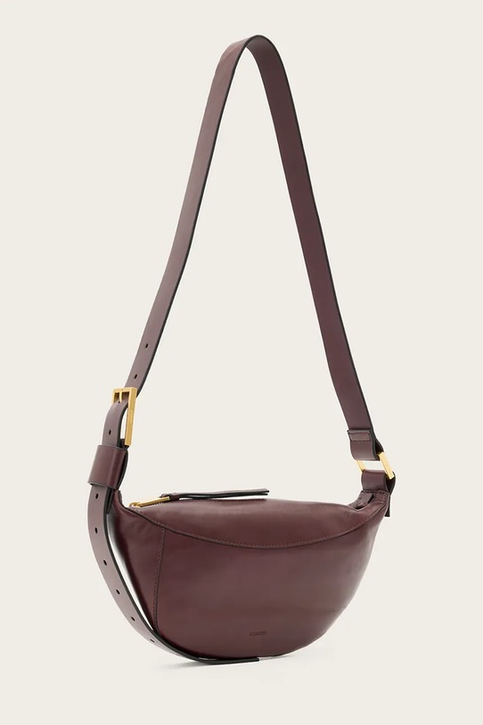 Akcesoria AllSaints torebka skórzana LUNA W192XD czerwony