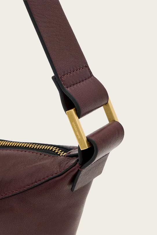 AllSaints torebka skórzana LUNA czerwony W192XD