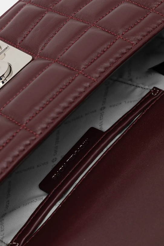 MICHAEL Michael Kors torebka skórzana 30R4S1SL3L bordowy