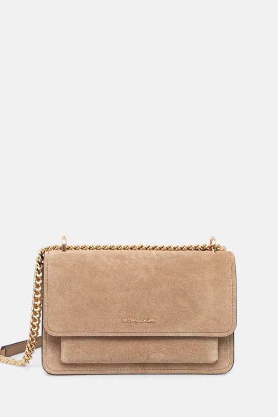 MICHAEL Michael Kors torebka zamszowa nie mieści A4 beżowy 30F5GC7L3S