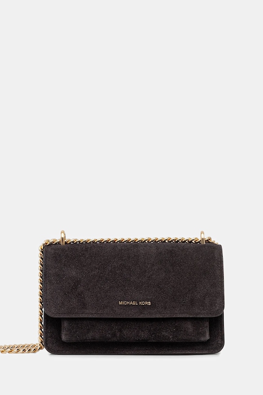 MICHAEL Michael Kors torebka zamszowa nie mieści A4 brązowy 30F5GC7L3S