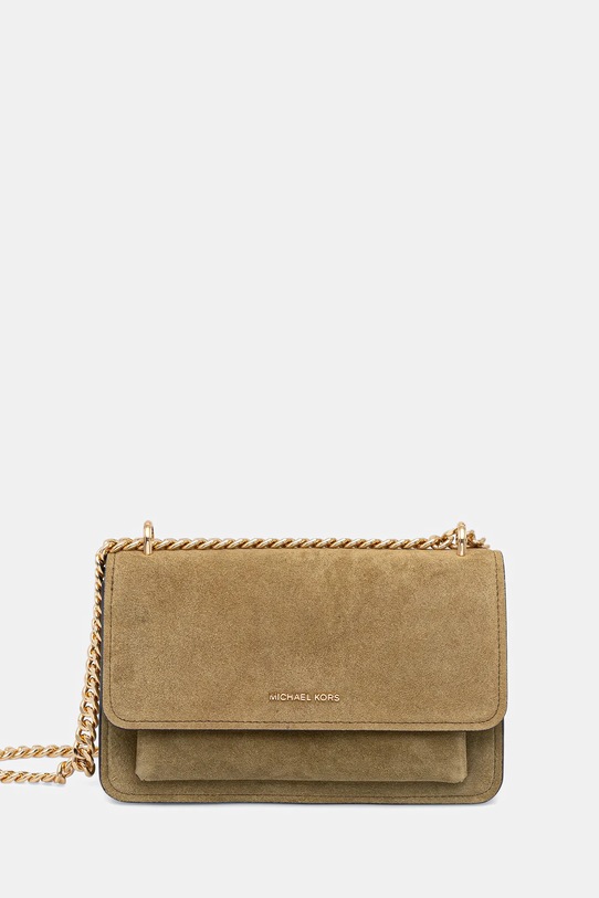 MICHAEL Michael Kors geantă de mână din piele întoarsă uni verde 30F5GC7L3S