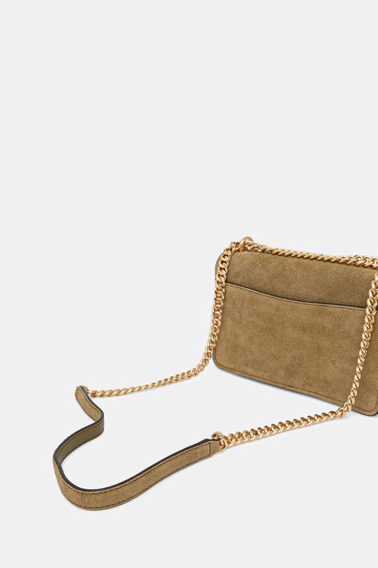 Akcesoria MICHAEL Michael Kors torebka zamszowa 30F5GC7L3S zielony