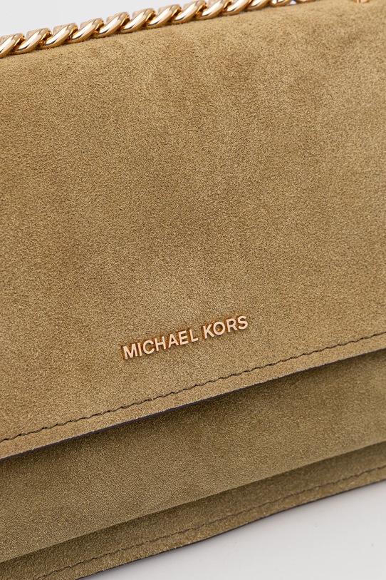 MICHAEL Michael Kors geantă de mână din piele întoarsă verde 30F5GC7L3S