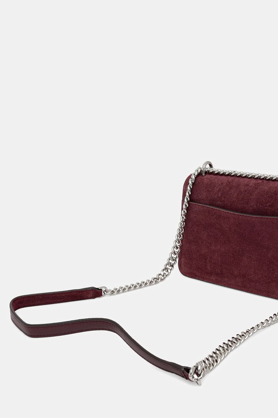 Accesorii MICHAEL Michael Kors geantă de mână din piele întoarsă 30F5SC7L3S burgundia