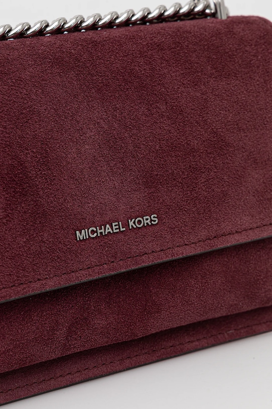 Semišová kabelka MICHAEL Michael Kors burgundské 30F5SC7L3S