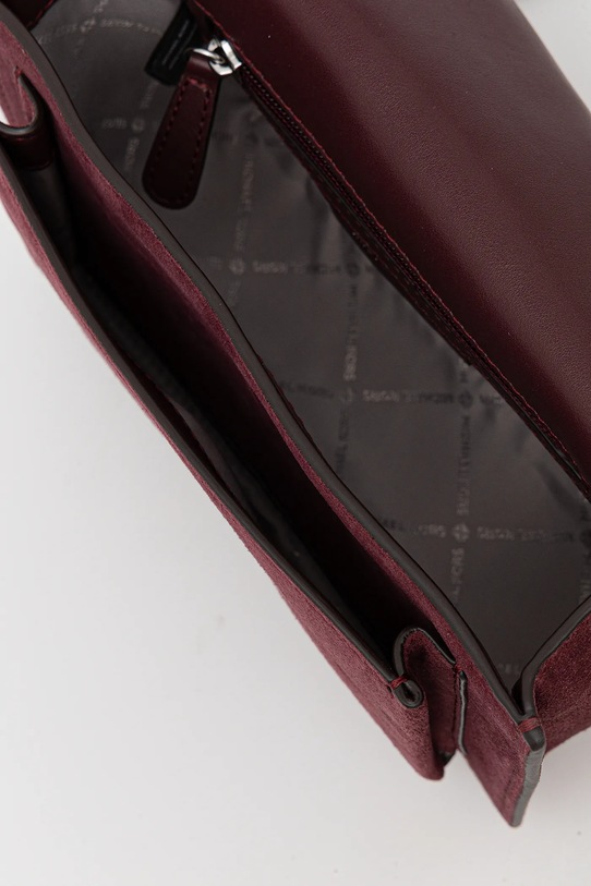 MICHAEL Michael Kors geantă de mână din piele întoarsă 30F5SC7L3S burgundia