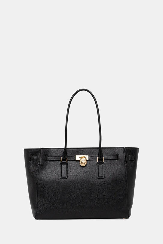 MICHAEL Michael Kors poșetă de piele uni negru 30F5GNXT3L