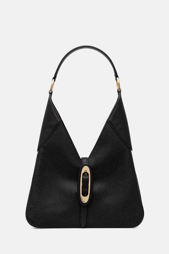 Шкіряна сумочка MICHAEL Michael Kors лицьова шкіра чорний 30F5GQ8L6L