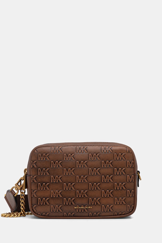 MICHAEL Michael Kors torebka skórzana nie mieści A4 brązowy 32F5AYTC6L