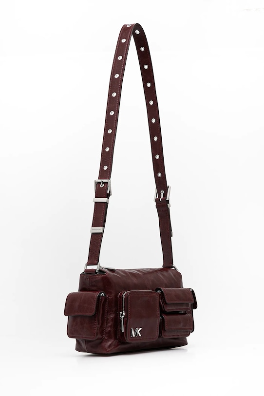 MICHAEL Michael Kors torebka skórzana 30S5SM3L8Y bordowy AW25