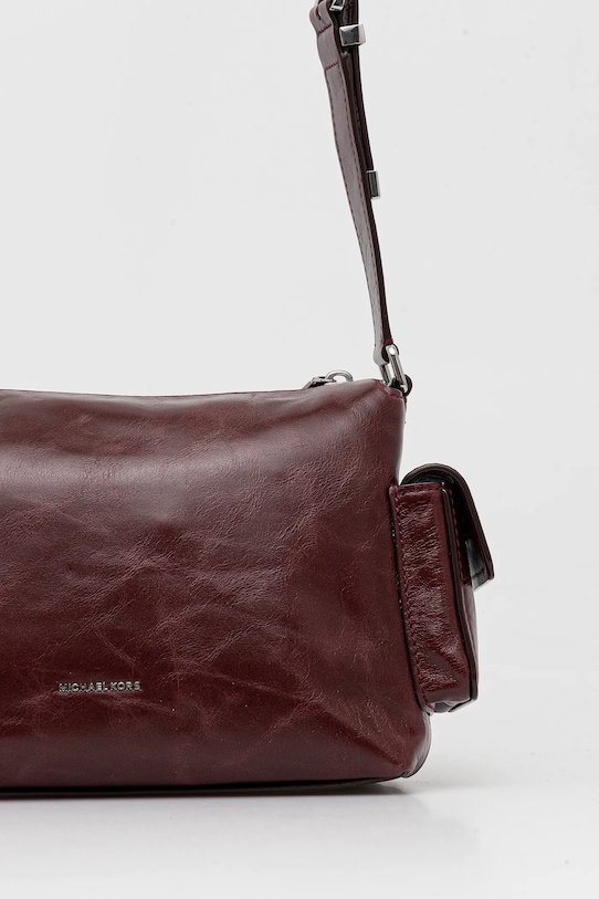 Akcesoria MICHAEL Michael Kors torebka skórzana 30S5SM3L8Y bordowy