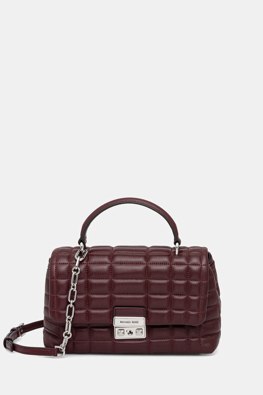 Шкіряна сумочка MICHAEL Michael Kors лицьова шкіра бордо 30F5S2RS2L