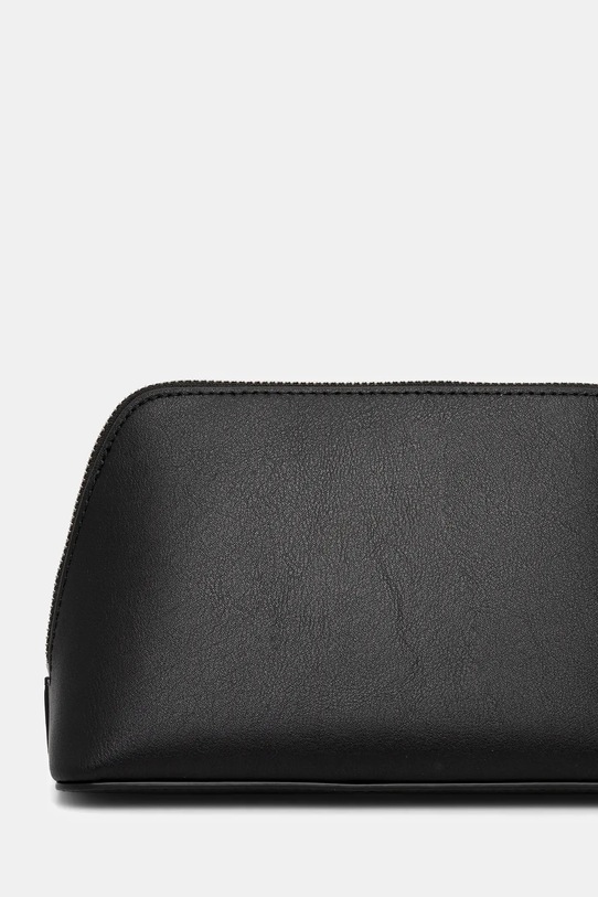 Kožená kozmetická taška MICHAEL Michael Kors čierna 32F5SJ6T2T