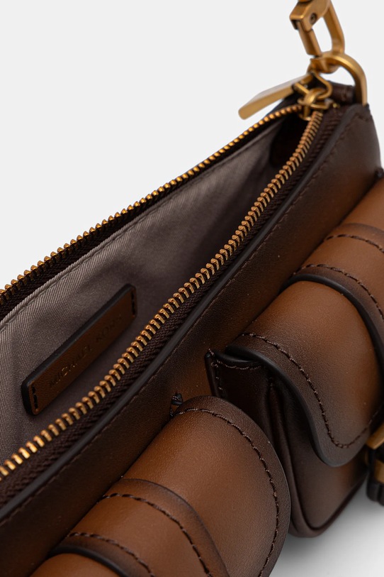 Kožená kabelka MICHAEL Michael Kors 32F5AZCU1O hnědá