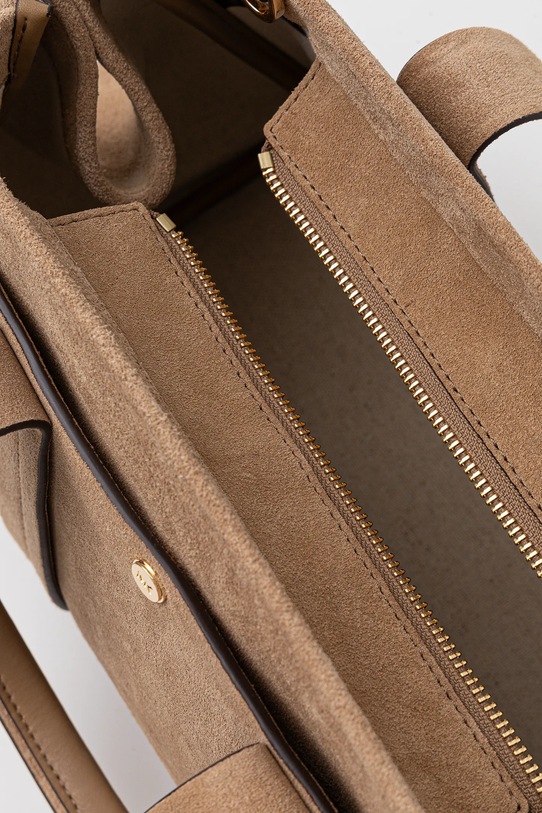 Τσάντα σουέτ MICHAEL Michael Kors 30F5G1ZS1S μπεζ