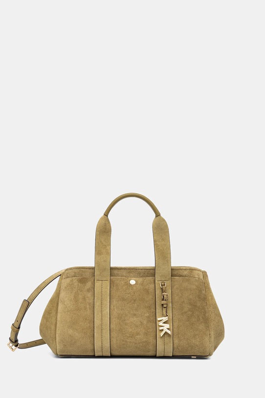 Torbica iz semiša MICHAEL Michael Kors Ne ustreza A4 zelena 30F5G1ZS1S
