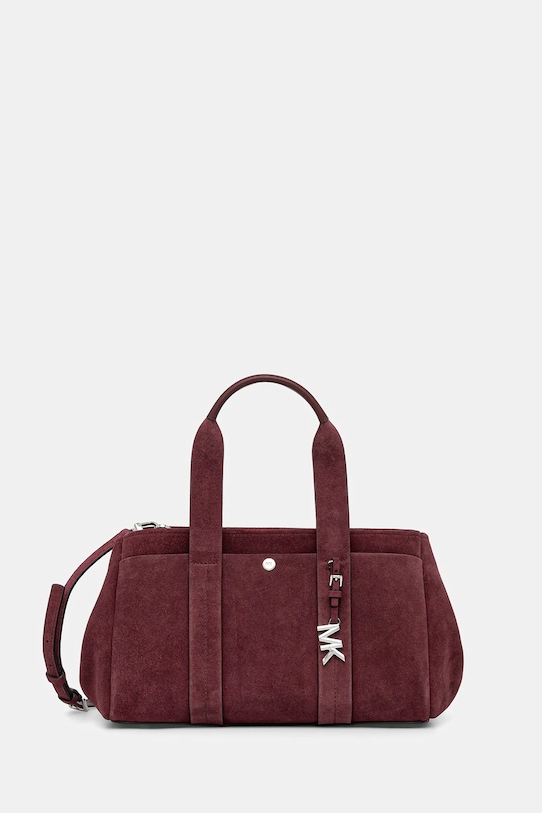 Τσάντα σουέτ MICHAEL Michael Kors δέρμα σαμουά μπορντό 30F5S1ZS1S