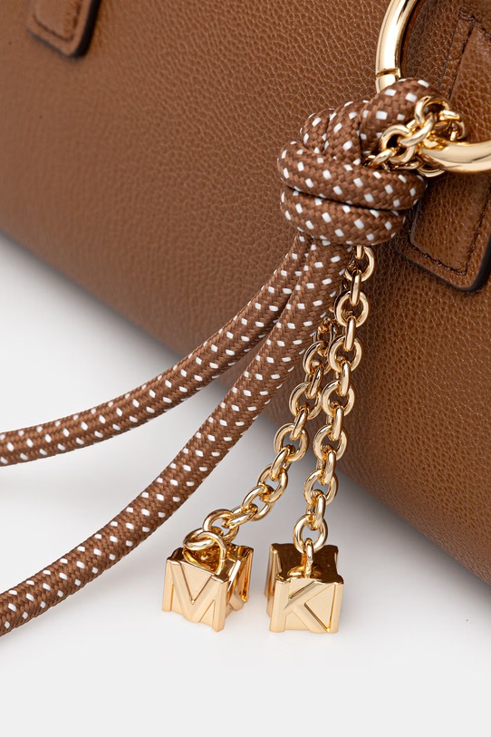 Kožená kabelka MICHAEL Michael Kors hnedá 30F5GNXT0L