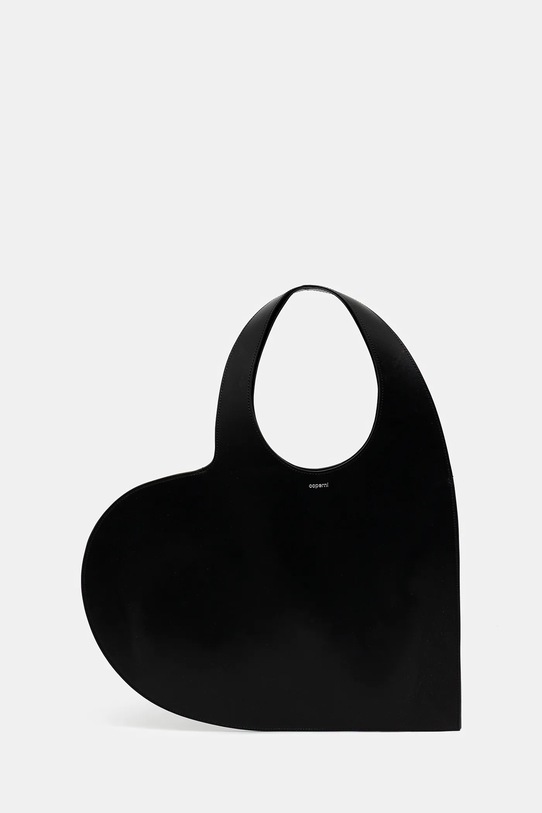 Coperni torebka skórzana Double Heart Tote gładkie czarny COPBA113F6062