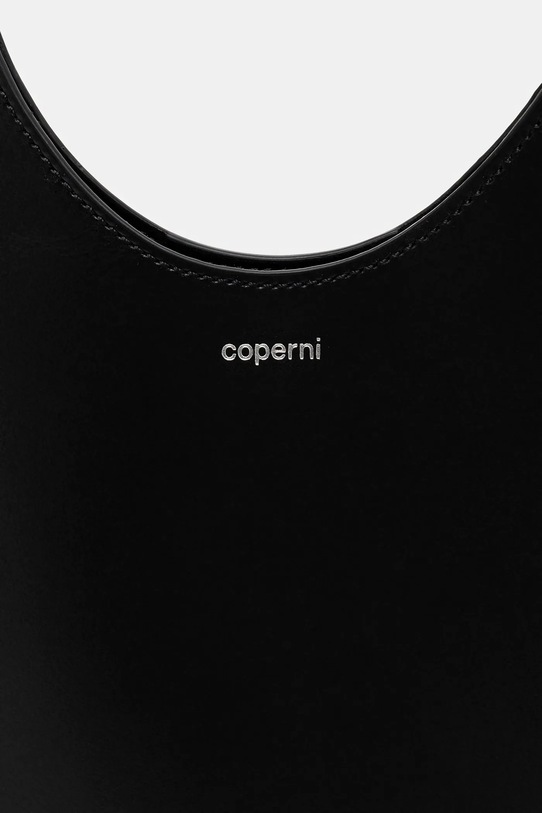 Coperni torebka skórzana Double Heart Tote czarny COPBA113F6062