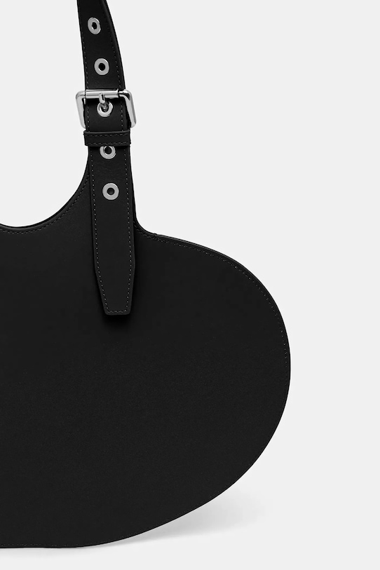 Аксессуары Кожаная сумочка Coperni Belt Heart Tote COPBA112F6062 чёрный