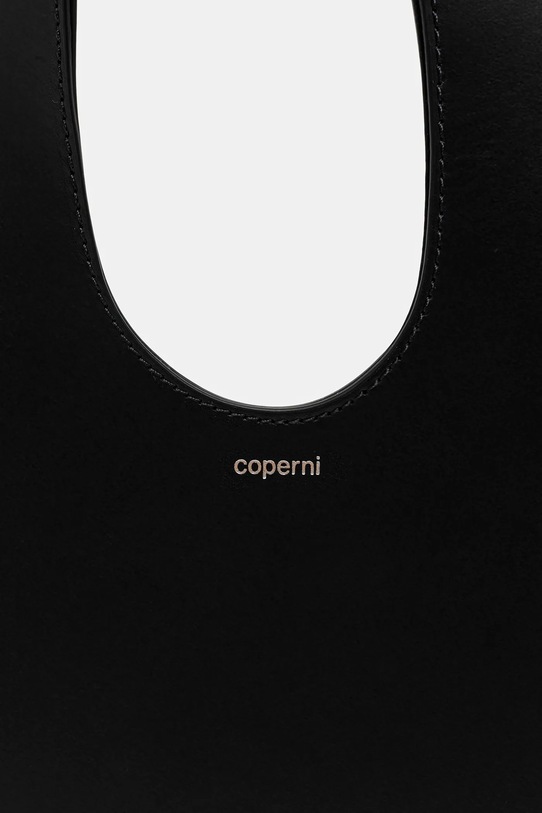 Kožená kabelka Coperni Mini Heart Tote čierna COPBA93F6062
