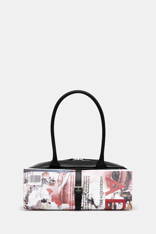 Andersson Bell leather handbag Magazine strapless white aaa491w