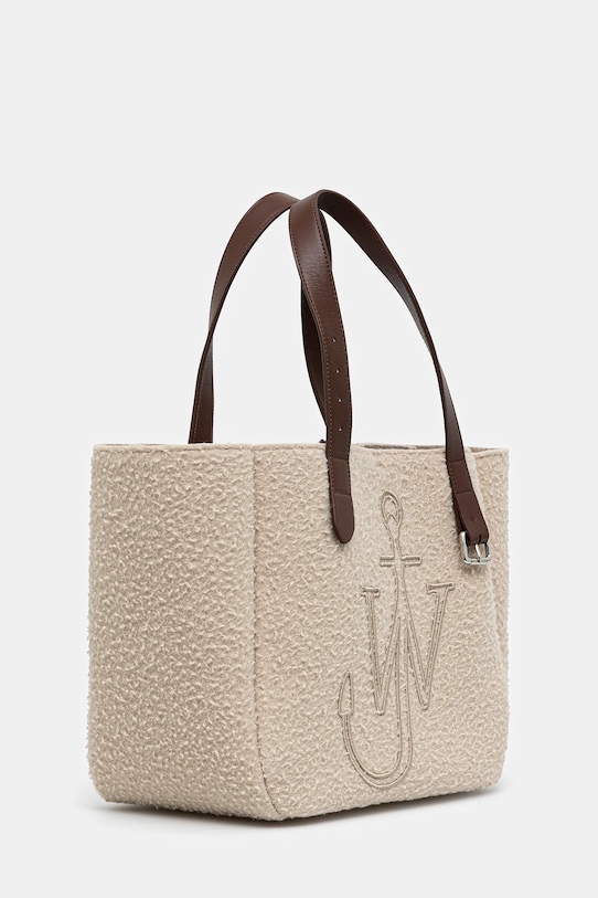 JW Anderson geantă de lână Belt Tote HB0545.FA0468 bej AW25