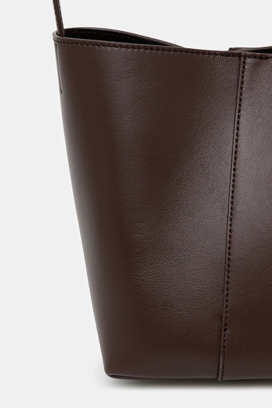 Аксесоари Кожена чанта JW Anderson The Jwa Corner Small Bucket HB0740.LA0232 кафяв