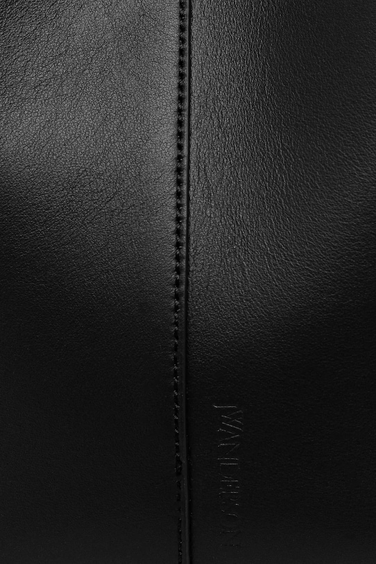 Kožna torba JW Anderson The Jwa Corner Small Bucket crna HB0741.LA0232