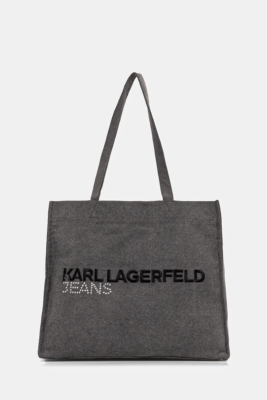 Karl Lagerfeld Jeans torebka jeansowa tekstylny szary A4W50040