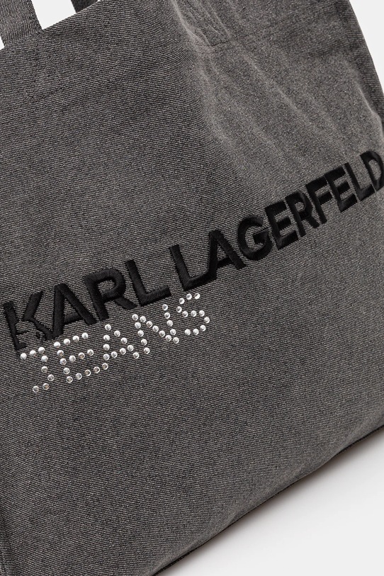 Karl Lagerfeld Jeans torebka jeansowa szary A4W50040